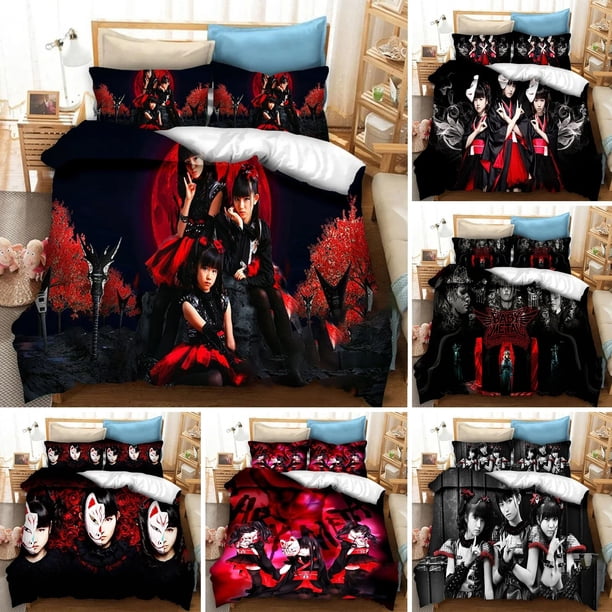 ed Babymetal Band Bedding Set Pillowcase Duvet Cover Double Adult Kids Bedclothes Quilt Cover