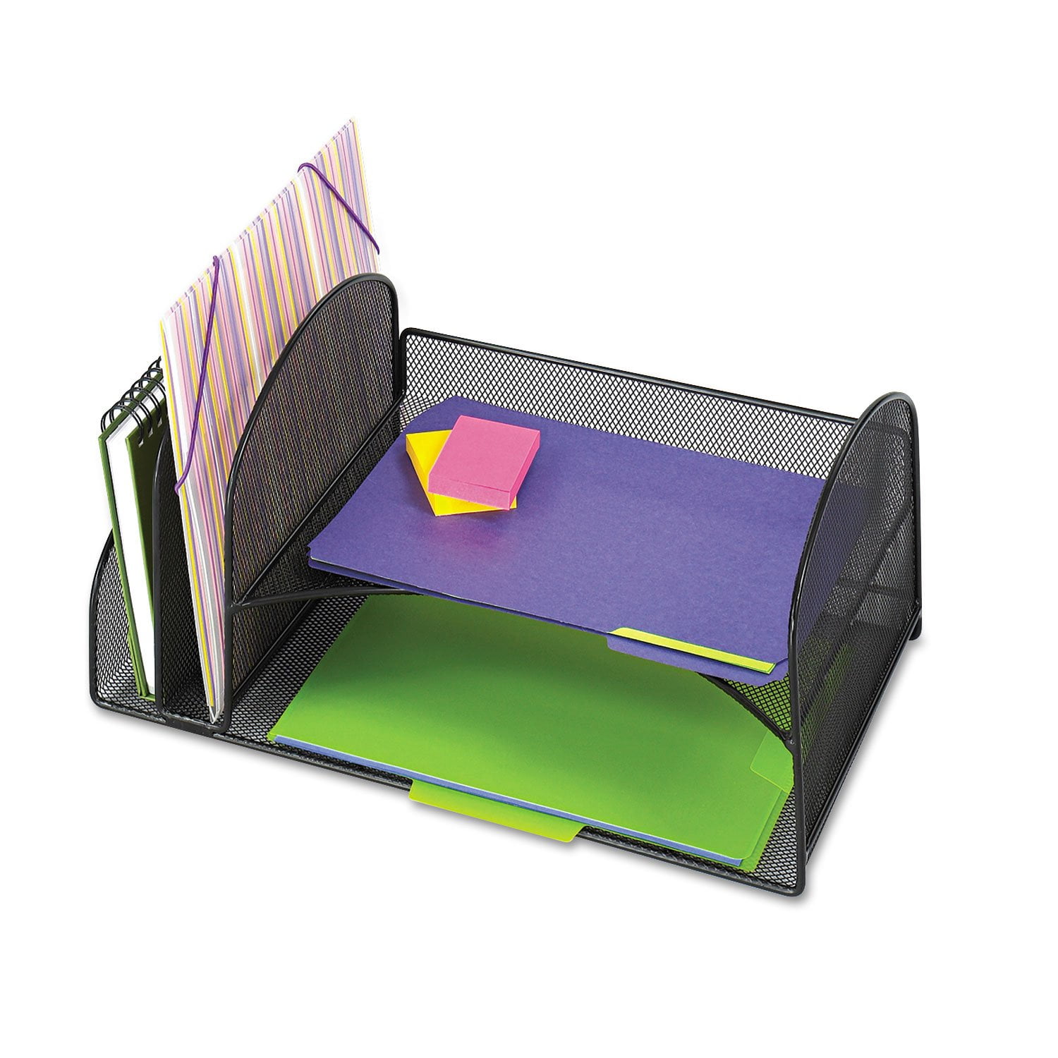 Organizador De Escritorio Safco Onyx Mesh Con 2 Unidades Verticales Y 2 Horizontales