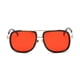 thumbnail image 2 of Gafas de sol de moda europeas y americanas con el mismo estilo, montura de metal, doble haz, personalidad, montura grande, gafas de sol vintage, 2 of 5