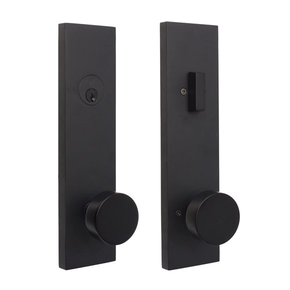 Manija de Entrada Weslock Addy con Llave, Negro Mate y Perilla Mesa
