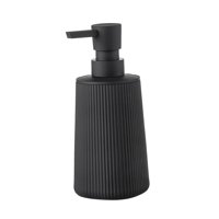 Magideal - Dispensador De Jabón De 380Ml, Recipiente Para Lavar Manos, Botella De Champú, Bomba De Loción, Botella Rellenable Para Mesa De Champú, Loción De Cham Negro