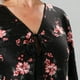 thumbnail image 3 of Camisola Satin Print  Mujer Flores 33240-2, 3 of 6