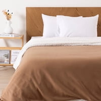 Mashini - Frazada Polar-Sherpa Lisa King Café