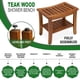 thumbnail image 2 of Banco de ducha de teca TeakCraft The Hermod de 53 cm con estante de 300 kg, 2 of 6