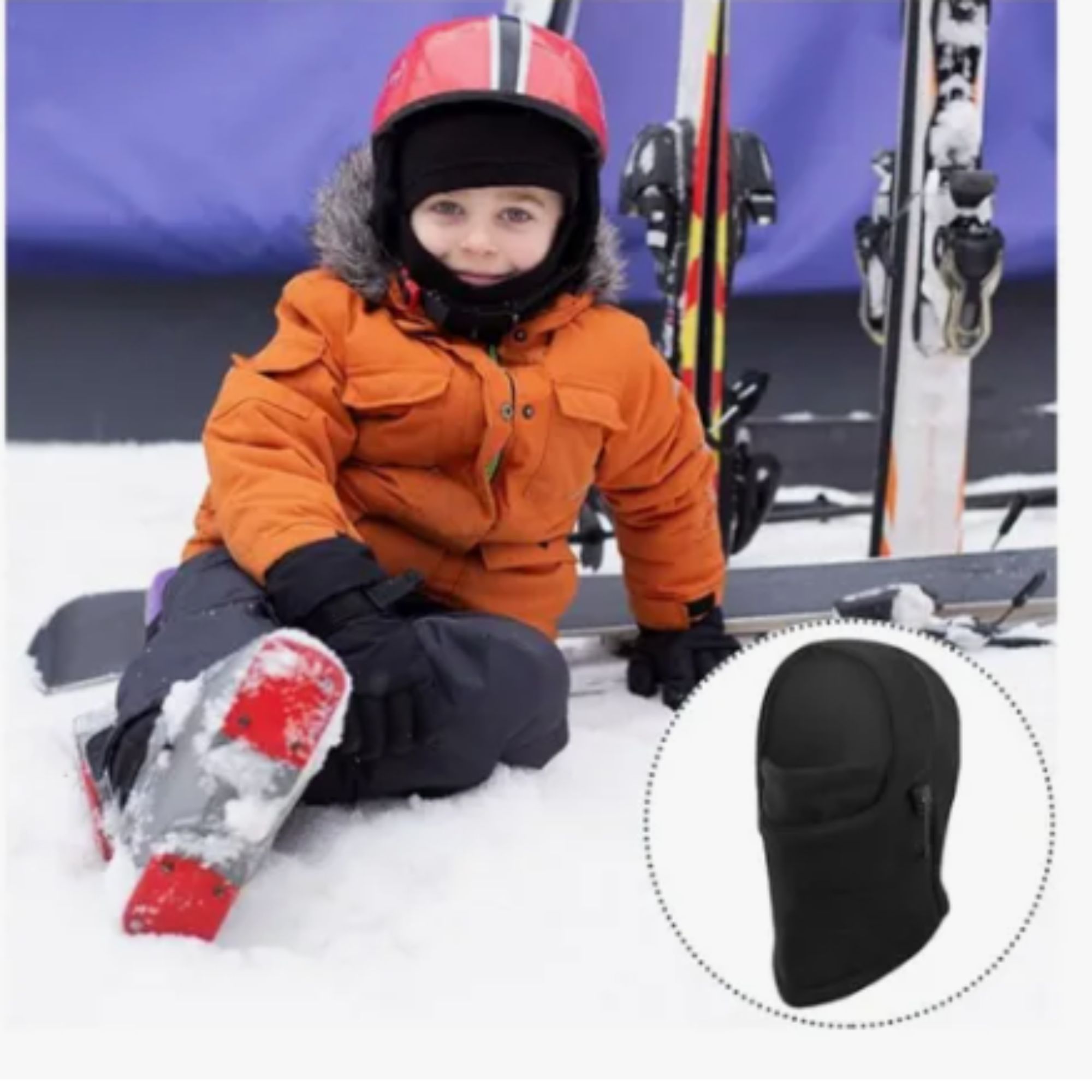 Mercado Ideas - Gorro Pasamontañas De Polar Para Niños Unisex Otoño-Invierno