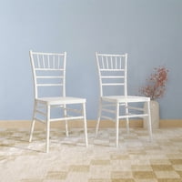 Venhoouse - Pack 2 Sillas Chiavari Para Comedor Eventos Apilable Polipropileno