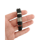 thumbnail image 3 of Pulsera Vintage Multicapa Cuero PU Negra, 3 of 3