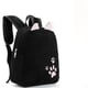 thumbnail image 3 of Corduroy Rabbit Ear Cute Footprint Backpack For Boys Girls Lightweight Waterproof Student Schoolbag Large Capacity Backpack, 3 of 3