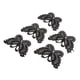 thumbnail image 4 of 5 piezas de tela bordada encaje mariposa apliques parches para ropa negro, 4 of 5