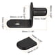 thumbnail image 2 of Uxcell 25 piezas de soportes de estante en forma de L con pasadores de soporte con funda de goma negra 0.24", 2 of 5