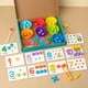 thumbnail image 1 of Montessori Kids Arithmetic Toys, Number Cognitive Intelligence Development Educational Early Learning Toy, Preschool Color Sorting Toddlers Beads Number Matching Game, Kindergarten Puzzle Toy, 1 of 2