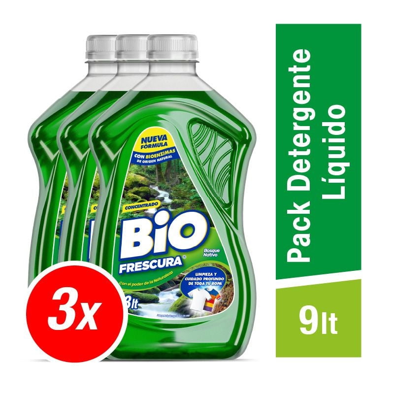 Detergente Líquido Pack Botella 9 L Bio Frescura