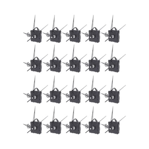 Genérico - 20 Mecanismo Reloj Modulo Mural 12Mm Tribal Silencioso Agujas