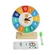 thumbnail image 3 of Reloj De Madera Juguete Enseñanza Relojes Para Niños Para Jardín De Infantes Para 3 4 5 Años Eléctrico, 3 of 5