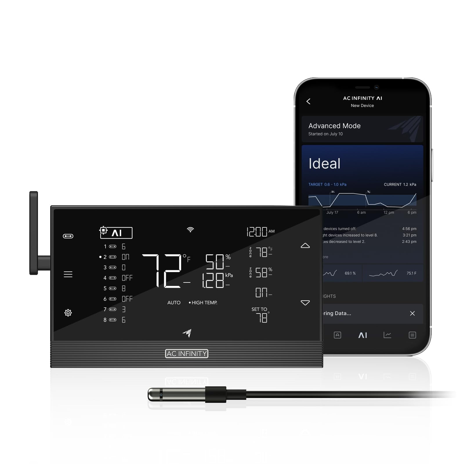 Controlador Ambiental Ac Infinity Ai+ Con Aplicación Wifi