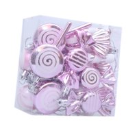 Bothyi - 18 Bolas Navideñas Decorativas, Color Rosa, Para El Hogar, Celebraciones Y Exteriores.