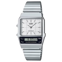 Casio - Reloj Aq800E-7A Vintage Análogo Digital Con Alarma Y Cronógrafo Con Correa De Acero Inoxidable Para Hombre