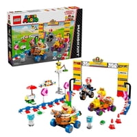 Set Lego Super Mario Mario Kart: Set Bebé Peach Y Grand Prix 72036