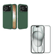 thumbnail image 1 of Carcasa Goma Lamina Vidrio Compatible Con iPhone 17 Pro Verde, 1 of 4