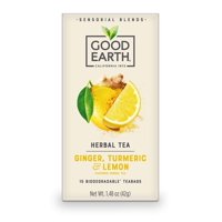 Good Earth Tea Co. - Té Herbal Good Earth Jengibre Cúrcuma Limón 15 Unidades