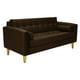 thumbnail image 2 of Sofa Retro 3c Felpa 01 Chocolate, 2 of 6