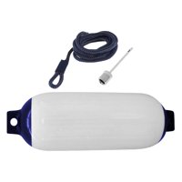 Magideal - Guardabarros Para Barcos Marinos Anticolisión Con Cuerda Y Aguja, Protección De 4X16 Pulgadas, Guardabarros Inflable Para Barcos Para Atracar Pontón,