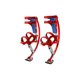 thumbnail image 3 of Zancos de Salto Skyrunner 40‑60 kg Negro/Rojo, 3 of 5