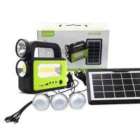 Monkeywatch - Kit Solar Sistema Iluminación Led Recargable Camping Emergencias Usb