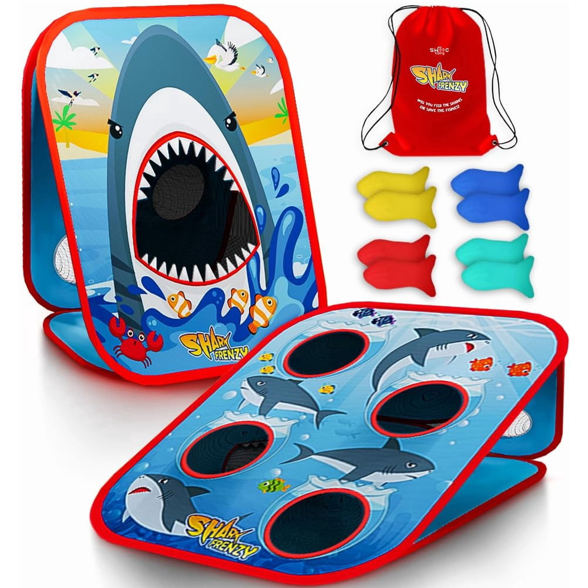 Juego De Lanzar Bolsas Swooc Games Shark Frenzy Para Niños