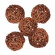 thumbnail image 1 of Orbes decorativos de la bola de mimbre de la rota de 5pcs los 7cm para el accesorio casero de la decoración del partido, 1 of 5
