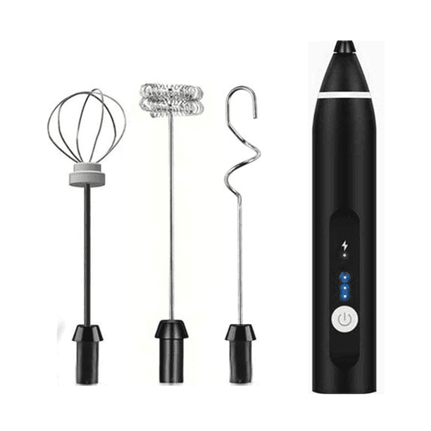 Batidor de huevos inalámbrico, eléctrico, con control de varias velocidades, recargable, para huevos y batidos.