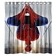 thumbnail image 1 of Cortina de ducha con diseño de Spiderman, juego de cortinas de baño con ganchos, tamaño 60 x 72 pulgadas, 1 of 3
