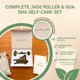 thumbnail image 2 of Set de masaje facial jade & timber – Rodillo de jade y Gua Sha de sándalo verde, 2 of 9