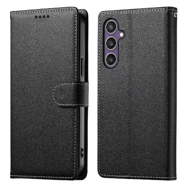 Funda para FOXDOCK Samsung Galaxy S25– Cuero Premium, 3 ranuras para tarjetas, Protección contra impactos