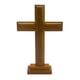 thumbnail image 5 of Crucifijo De Cruz De Pie De Madera Tallada Con Soporte Jesucristo Altar Hecho A Mano, 5 of 5