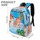 thumbnail image 3 of En Tierra de Dinosaurios-theme Backpack, Campus style schoolbag Bookbag with Adjustable Shoulder Straps And Large Zip Compartment, Unisex Travel Bags.42x30x15cm, 3 of 6