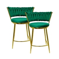 Habita2 Chile - Pack 2 Silla De Bar Queen 66Cm Fijo - Verde