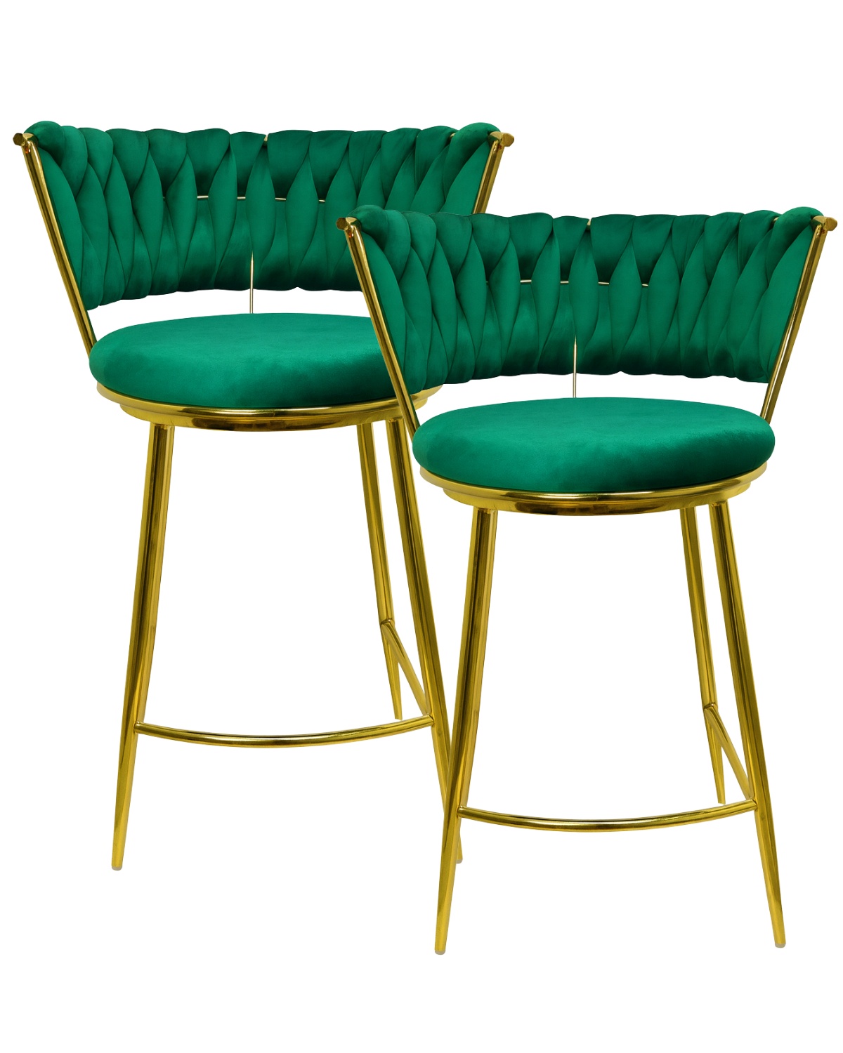 Habita2 Chile - Pack 2 Silla De Bar Queen 66Cm Fijo - Verde