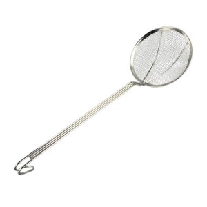 Bothyi - Cuchara Coladora Con Mango Largo, Cuchara Para Pasta, Cucharón Espumadero Antiadherente Resistente Al Óxido, 22 Cm