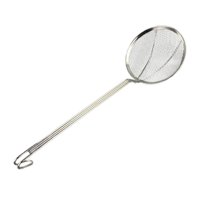 Bothyi - Cuchara Coladora Con Mango Largo, Cuchara Para Pasta, Cucharón Espumadero Antiadherente Resistente Al Óxido, 22 Cm