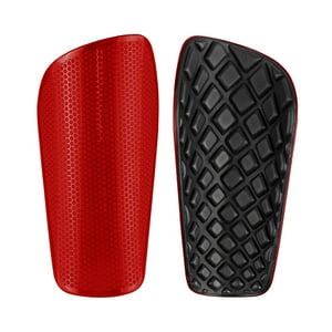 Frc - Canilleras De Futbol Talla Adulto Con Diseño Texturizado Rojo