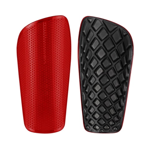 Frc - Canilleras De Futbol Talla Adulto Con Diseño Texturizado Rojo