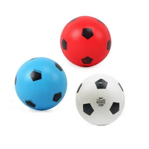Vipnetwork - Set 3 Pelotas Inflable Diseño Futbol - Blanco Azul Rojo