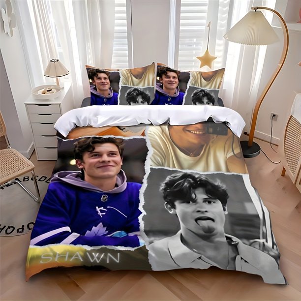 Fashion Hot Singer S-ShawnS Art M-Mendes Printed Pattern Suitable Suitable for Home Bedrooms Guest Rooms