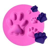 Genérico - Molde De Silicona Molde Patitas Molde Fondant Patitas 4 Cav