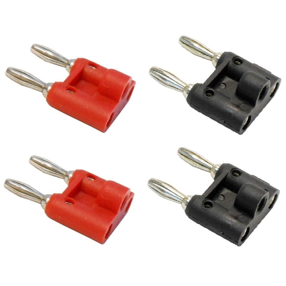 Banana Plugs Audio2000'S ACC3166BR4 resistentes a la corrosión
