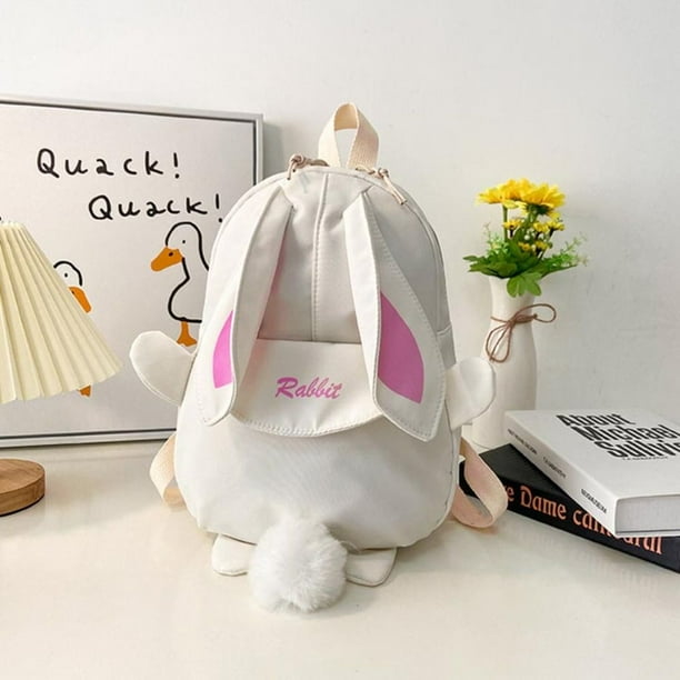New Fashion Children School Bags Bunny Portable Backpacks Kids Travel Rucksacks Cute Boys and Girls School Book Backpack 20L