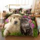 thumbnail image 1 of Cute Dogs Pet Puppy Husky Animal Print Quilt Duvet Cover Set Bedding3-Piece Bedding Set, 1 of 5