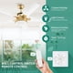 thumbnail image 5 of Ventilador de techo YITAHOME de 52 pulgadas con luz LED blanca dorada, 5 of 9