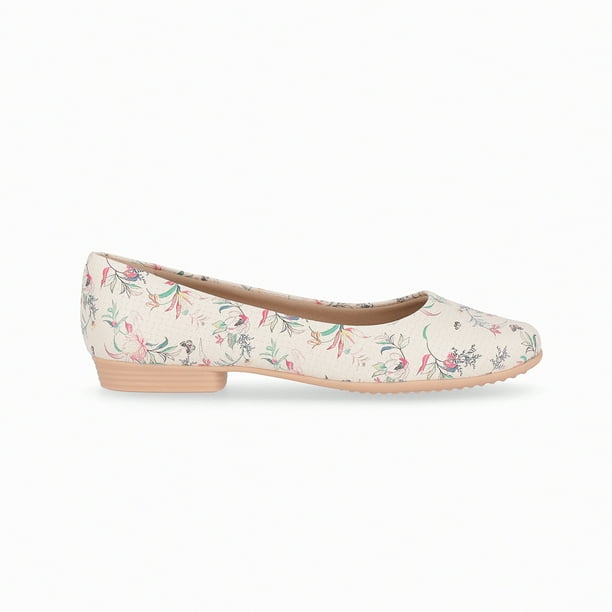 Zapato Mujer Blanco/Floreado Raquel Piccadilly